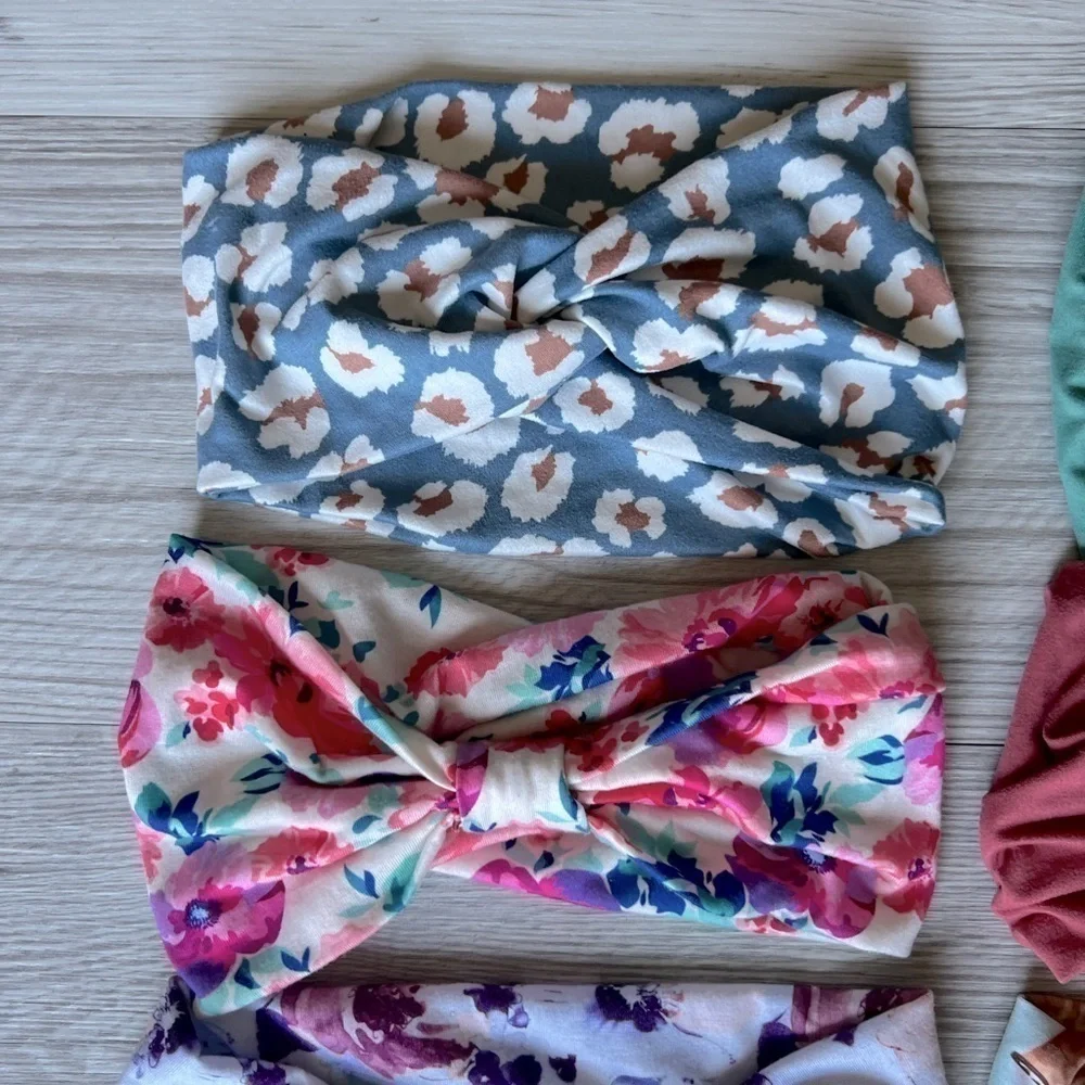 FALL headbands 8 prints and floral EUC